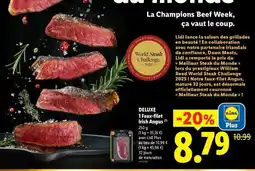 Lidl DELUXE 1 Faux-filet Irish Angus offre