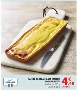 Super U BANDE FLAN AU LAIT ENTIER offre