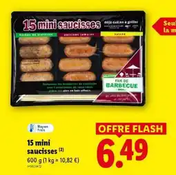 Lidl 15 mini saucisses offre
