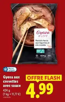 Lidl Gyoza aux crevettes avec sauce offre