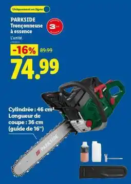 Lidl PARKSIDE Tronçonneuse à essence offre