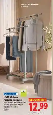 Lidl LIVARNO home Portant à vêtements offre