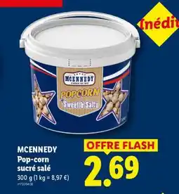 Lidl MCENNEDY Pop-corn sucré salé offre