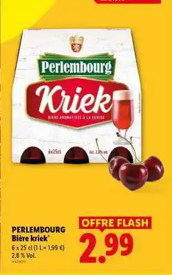 Lidl PERLEMBOURG Bière kriek offre
