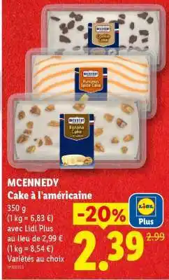 Lidl MCENNEDY Cake à l'américaine offre