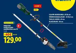 Lidl PARKSIDE Outil de jardin multifonction sans fil offre