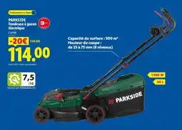 Lidl PARKSIDE Tondeuse à gazon électrique offre