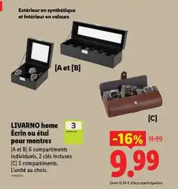 Lidl LIVARNO home Écrin ou étui pour montres offre