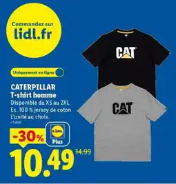 Lidl CATERPILLAR T-shirt homme offre