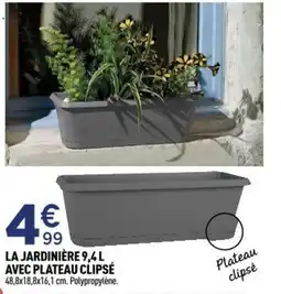 Centrakor La jardinière avec plateau clipsé offre
