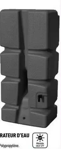 Centrakor Le récupérateur d'eau offre