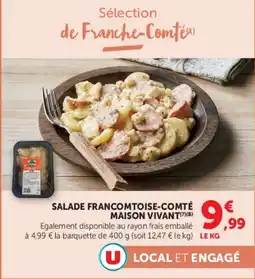 Super U Salade francomtoise-comté maison vivant offre