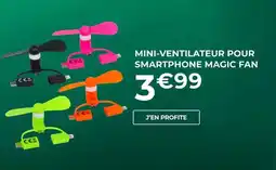 Feu Vert Magic fan - mini-ventilateur pour smartphone offre