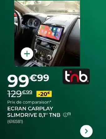 T'nb - ecran carplay slimdrive 8,1