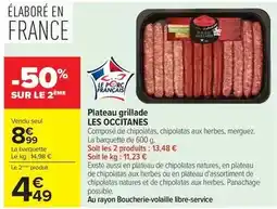 Carrefour Plateau grillade offre