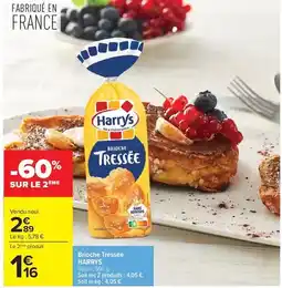 Carrefour Harry's - brioche tressée offre