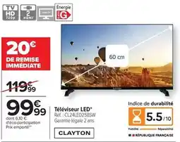 Carrefour Clayton - téléviseur led offre