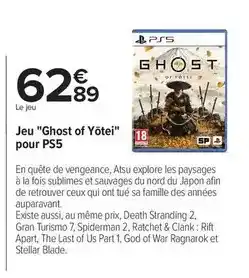 Carrefour Spiderman - jeu ghost of yotei pour ps5 offre