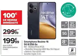 Carrefour Realme - smartphone 5g 8/256 go offre
