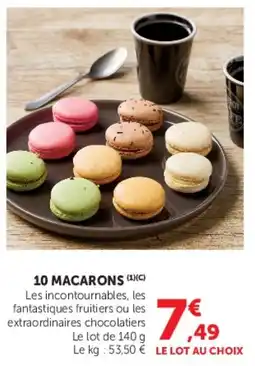 Super U 10 macarons offre
