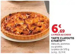 Super U Tarte clafoutis 6 parts offre