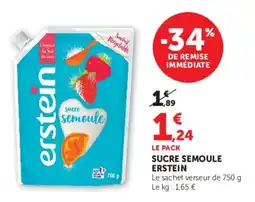 Super U Sucre semoule erstein offre