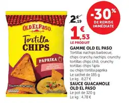 Super U Gamme old el paso offre