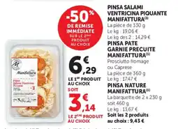 Super U Pinsa salami ventricina piquante manifattura offre