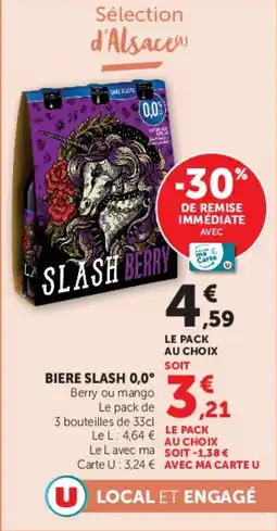 Super U Biere slash 0,0° offre