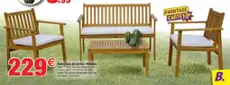 Bazarland Salon bas de jardin rionat offre