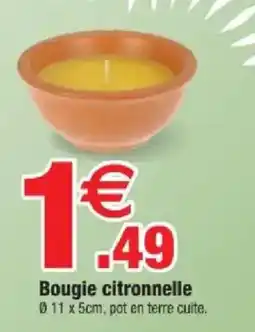 Bazarland Bougie citronnelle offre