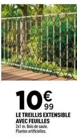 Centrakor Le treillis extensible avec feuilles offre