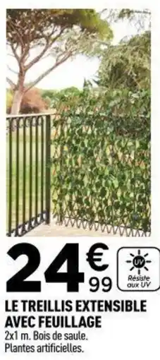 Centrakor Le treillis extensible avec feuillage offre