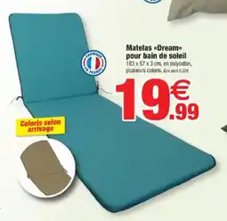 Bazarland Matelas dream pour bain de soleil offre