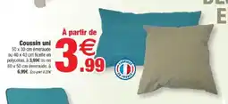 Bazarland Coussin uni offre