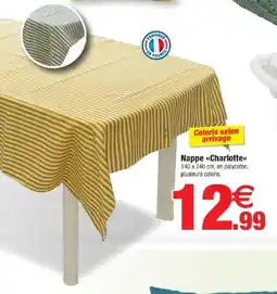 Bazarland Nappe charlotte offre