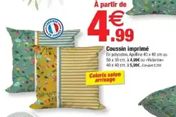 Bazarland Coussin imprimé offre