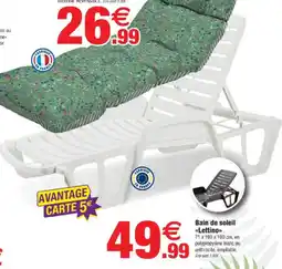 Bazarland Bain de soleil lettino offre