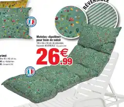 Bazarland Matelas apolline pour bain de soleil offre
