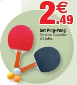 Bazarland Set ping-pong offre