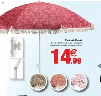 Parasol décoré