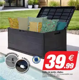Bazarland Coffre de jardin alpha offre