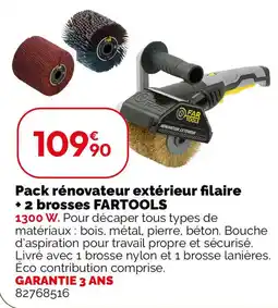 Weldom Pack rénovateur extérieur filaire + 2 brosses fartools offre