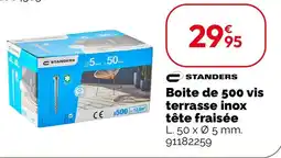 Weldom Boite de 500 vis terrasse inox tête fraisée offre