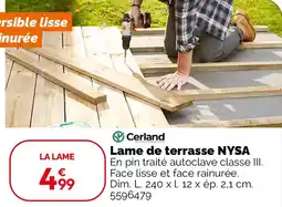 Weldom Lame de terrasse nysa offre