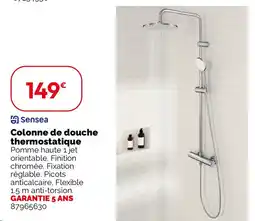 Weldom Colonne de douche thermostatique offre
