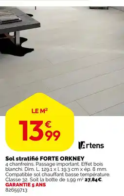 Weldom Sol stratifié forte orkney offre