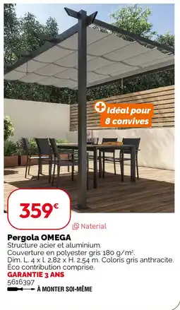 Weldom Pergola omega offre