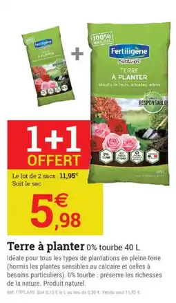 Espace emeraude Terre à planter offre