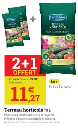 Espace emeraude Terreau horticole offre